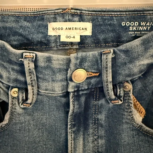 Good American Good Waist Skinny Compression Jeans. Like new. - Picture 3 of 3